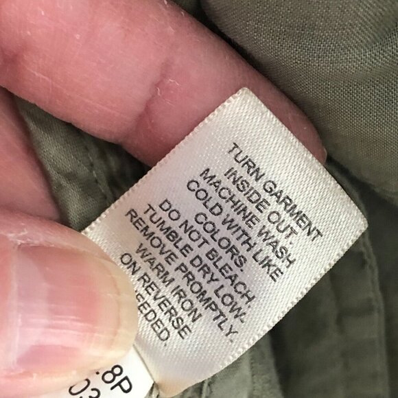 J. Jill Baleaf Military Moss Green Corduroy Blazer Jacket - Moto - Picture 10 of 10